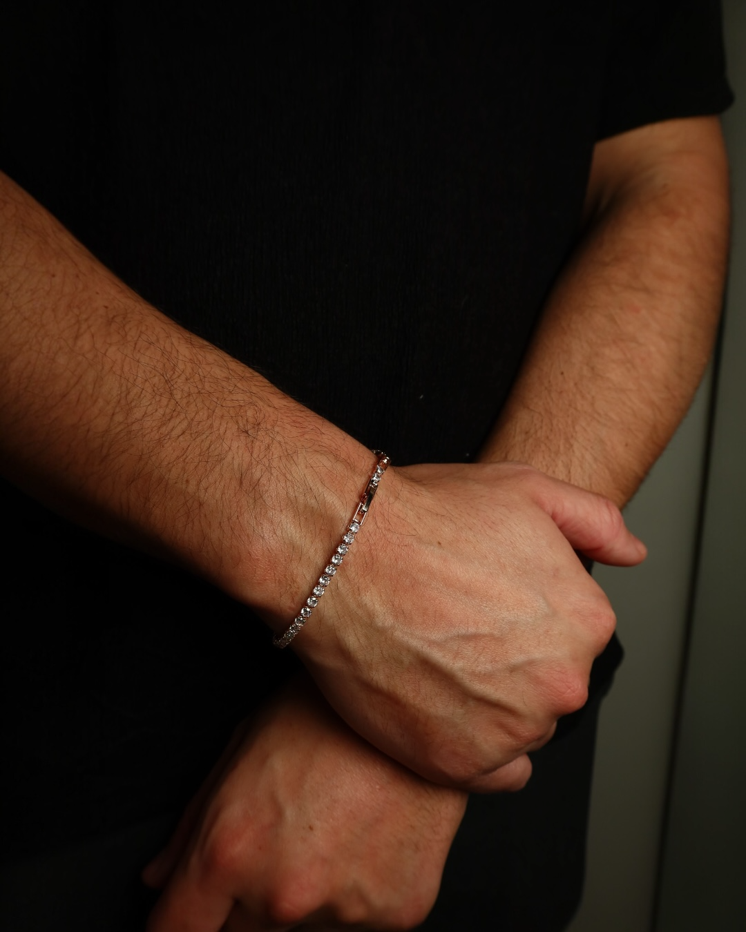 Brățară Tennis Rose Gold Damă/Bărbați Placată cu Aur 18k 3mm