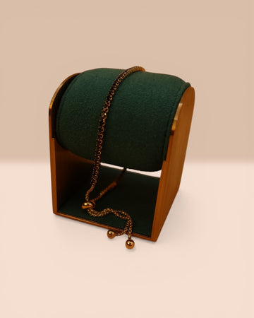 Brățară Tennis Neagră Damă/Bărbați Placată cu Aur 18k 2mm Reglabilă-Șnur