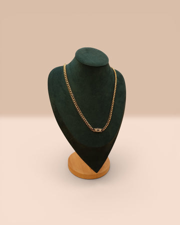 Colier Cuban Havana Damă/Bărbați Placat cu Aur 18k 6mm