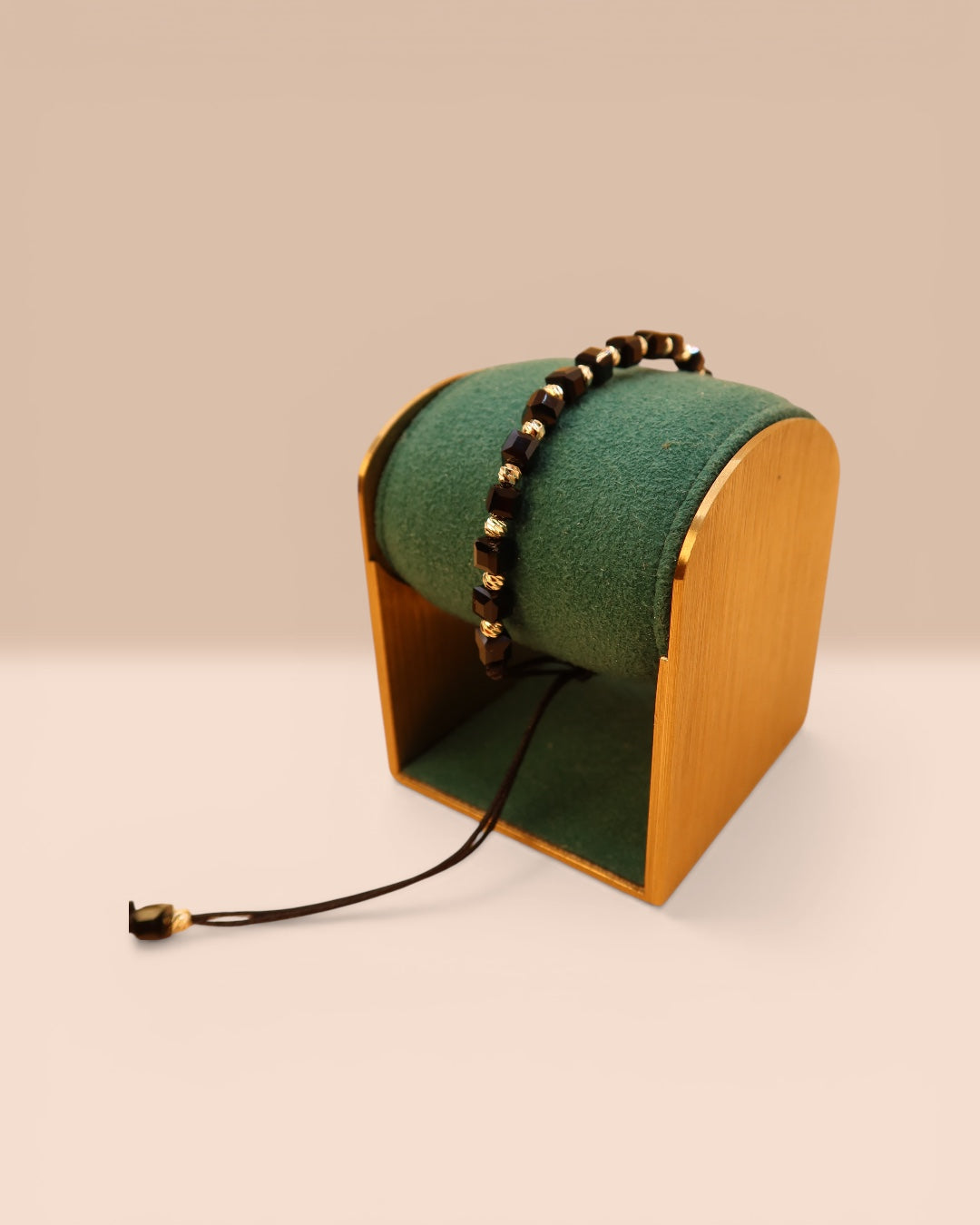 Brățară Nero Bărbați/Damă Placată cu Aur 18k Reglabilă/Șnur