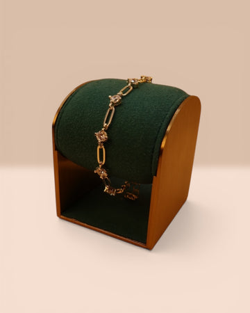 Brățară Celeste Damă Placată cu Aur 18k