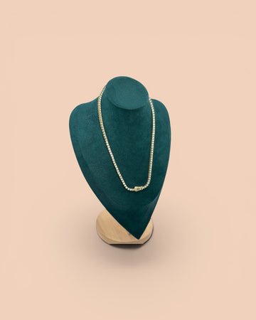 Colier Tennis Monaco 3MM Damă Placat cu Aur 18K
