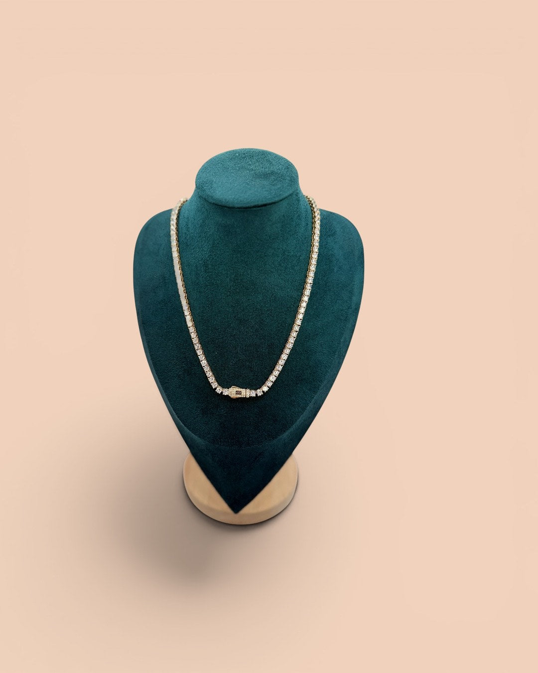 Colier Tennis Monaco 4MM Damă Placat cu Aur 18K