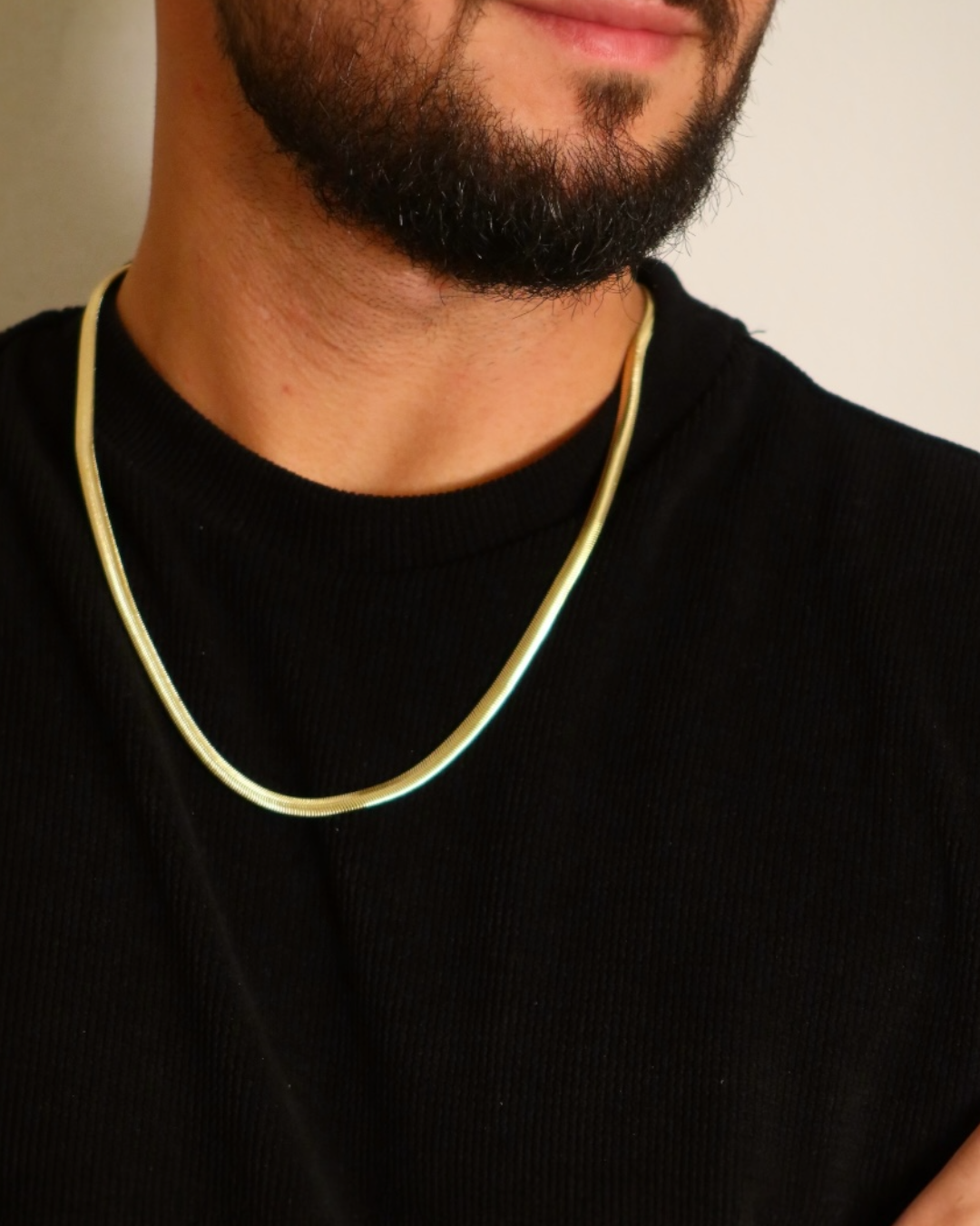 Colier Snake Luxury Bărbați Placat cu Aur 18k 60cm