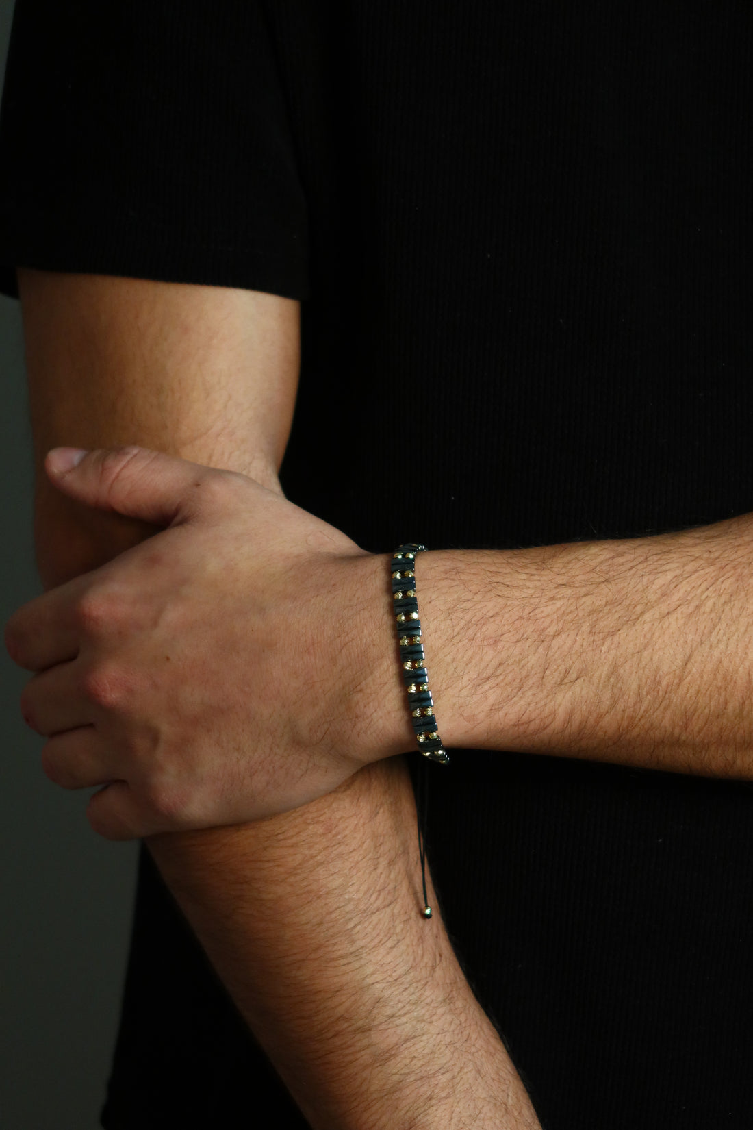 Brățara Dario Bărbați/Damă Placată cu Aur 18k Reglabilă/Șnur