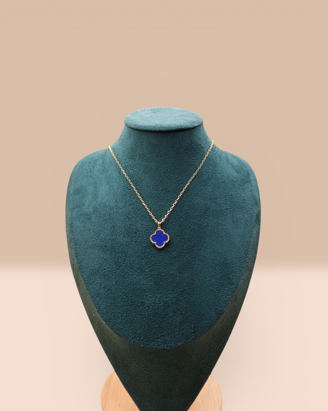 Colier Van Luxy Albastru Damă Placat cu Aur 18K