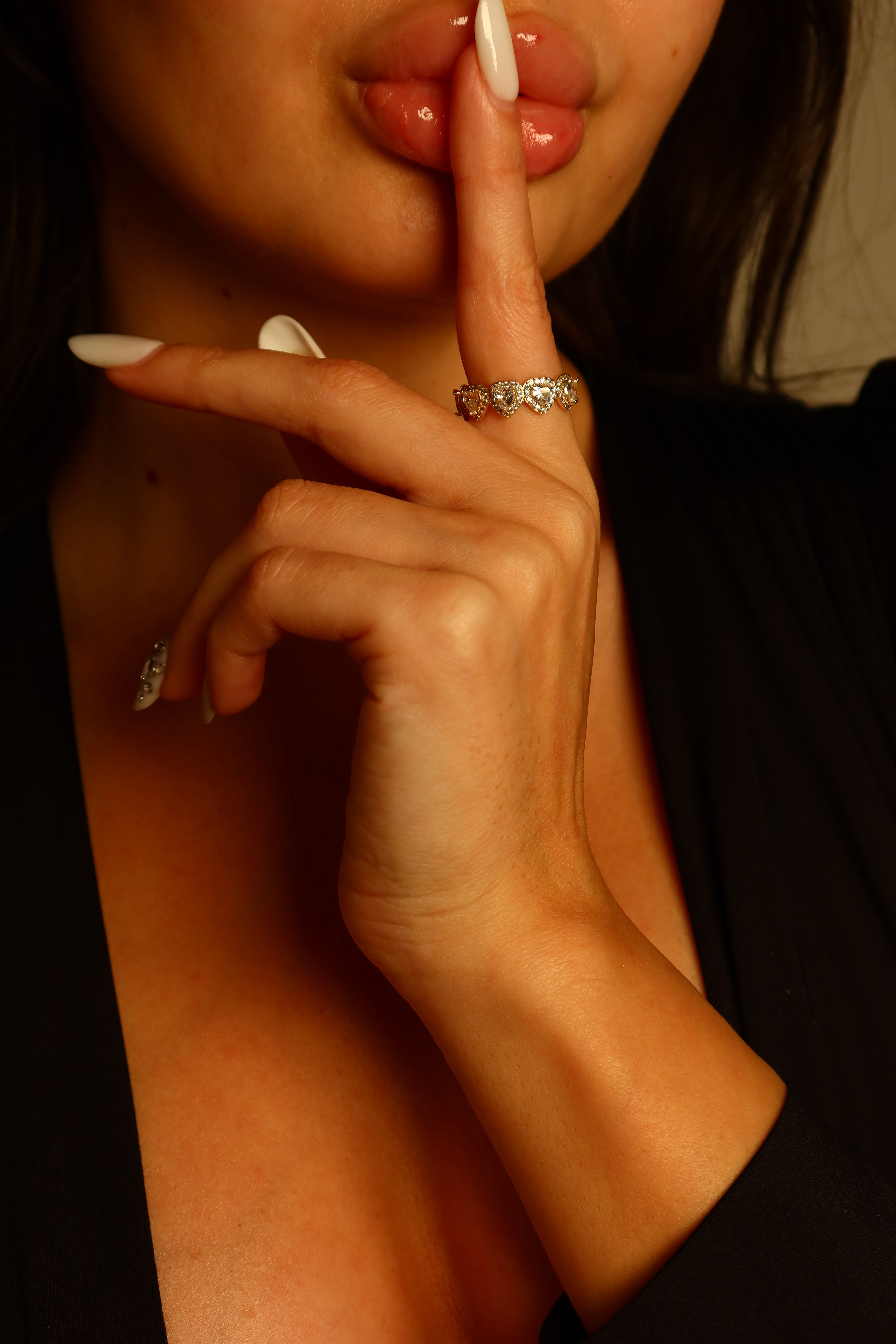 Inel Heart Damă Placat cu Aur 18K