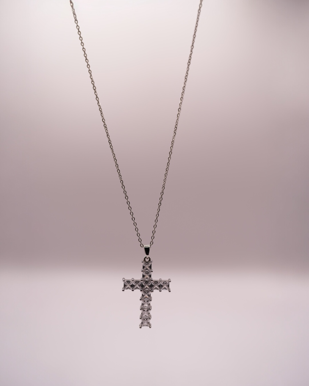 Colier White Tennis Damă Oțel Inoxidabil